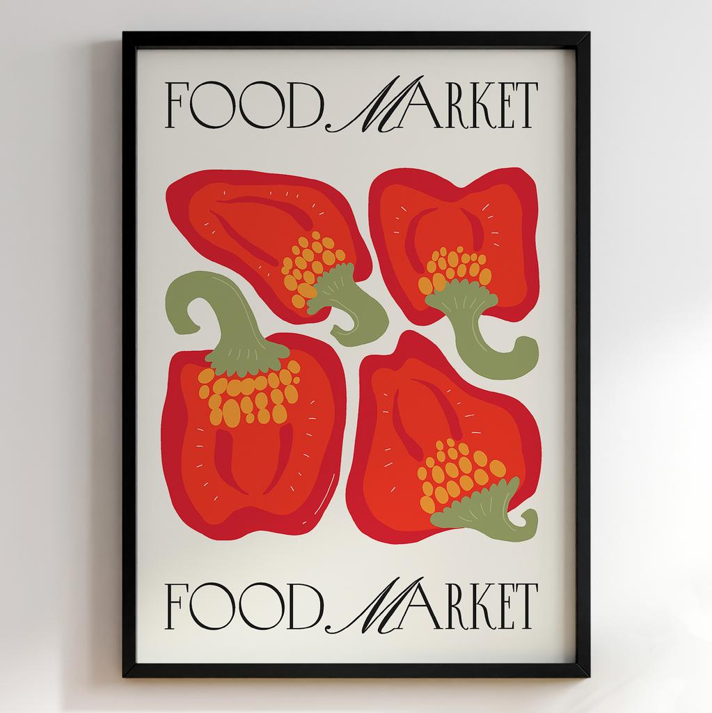 Постер для кухні | Cучасна картина в рамі