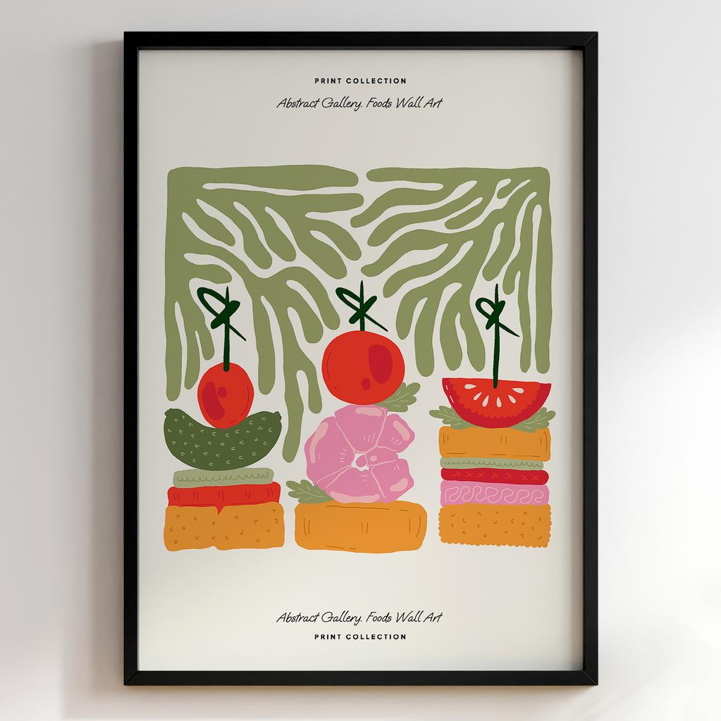 Постер для кухні | Cучасна картина в рамі