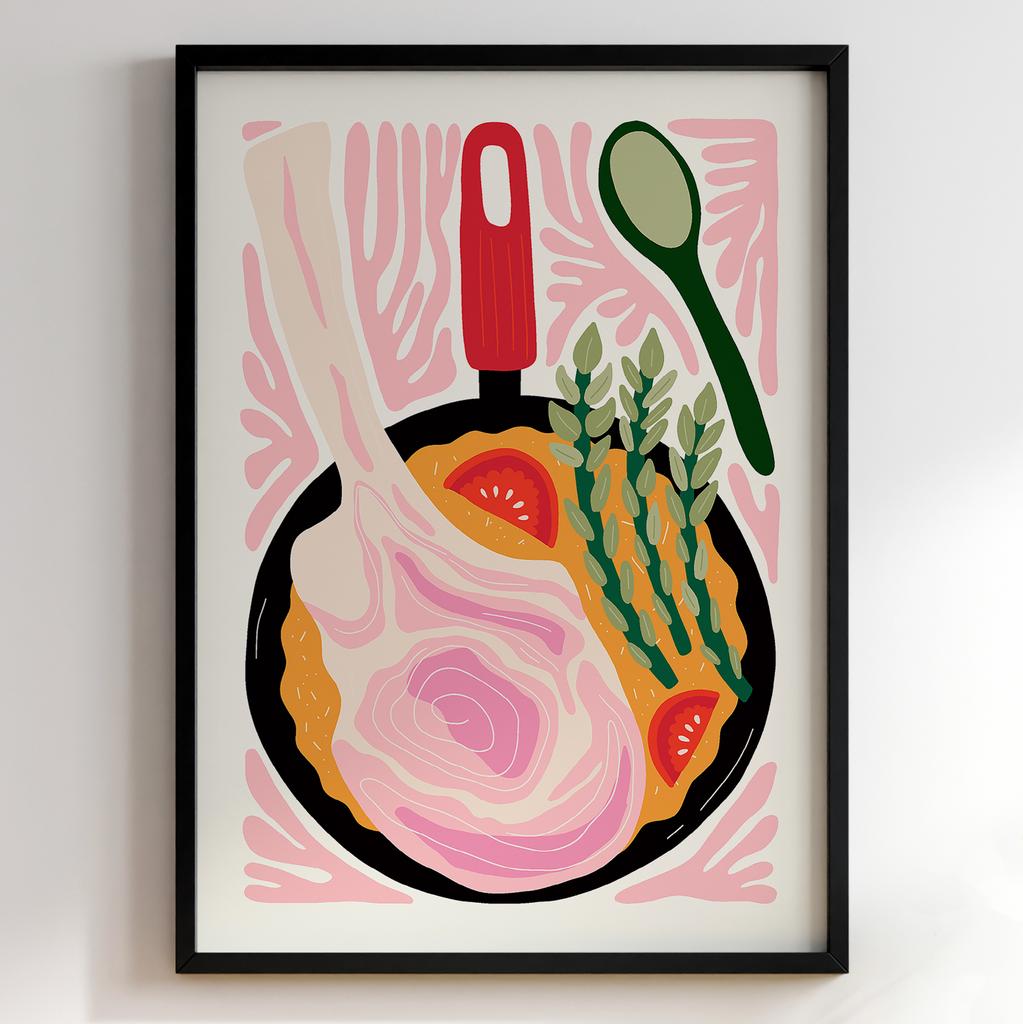 Постер для кухні | Cучасна картина в рамі