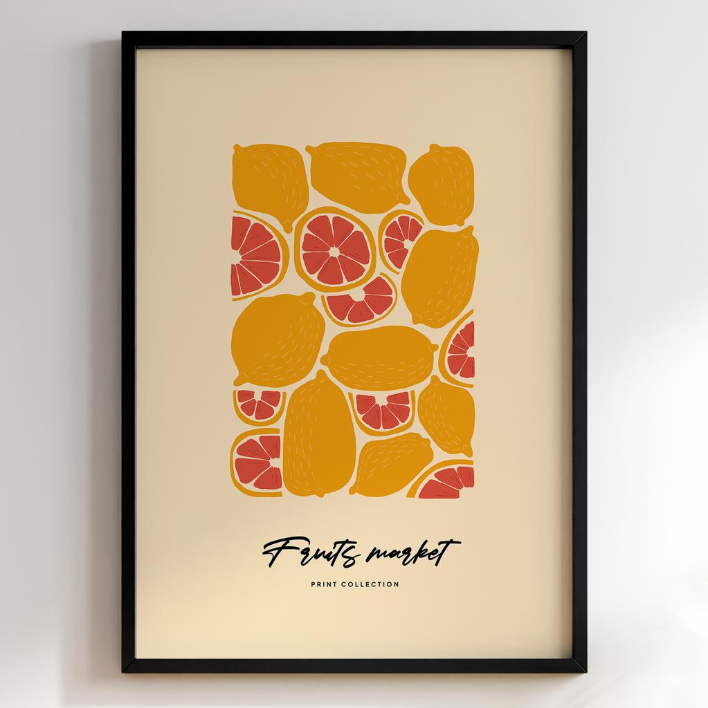 Постер для кухні | Cучасна картина в рамі