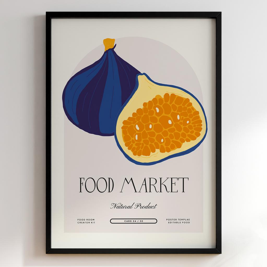 Постер для кухні | Cучасна картина в рамі