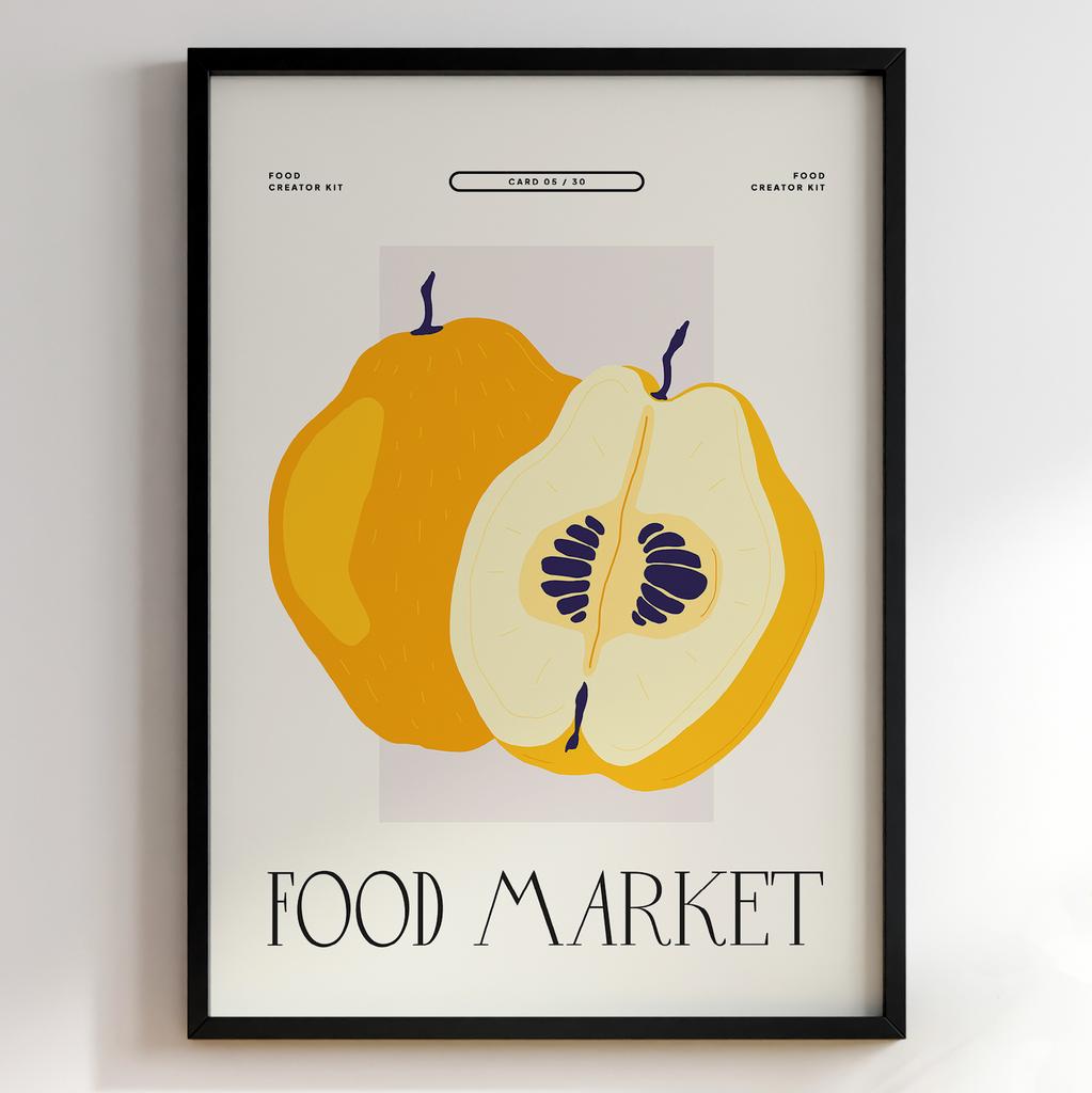 Постер для кухні | Cучасна картина в рамі