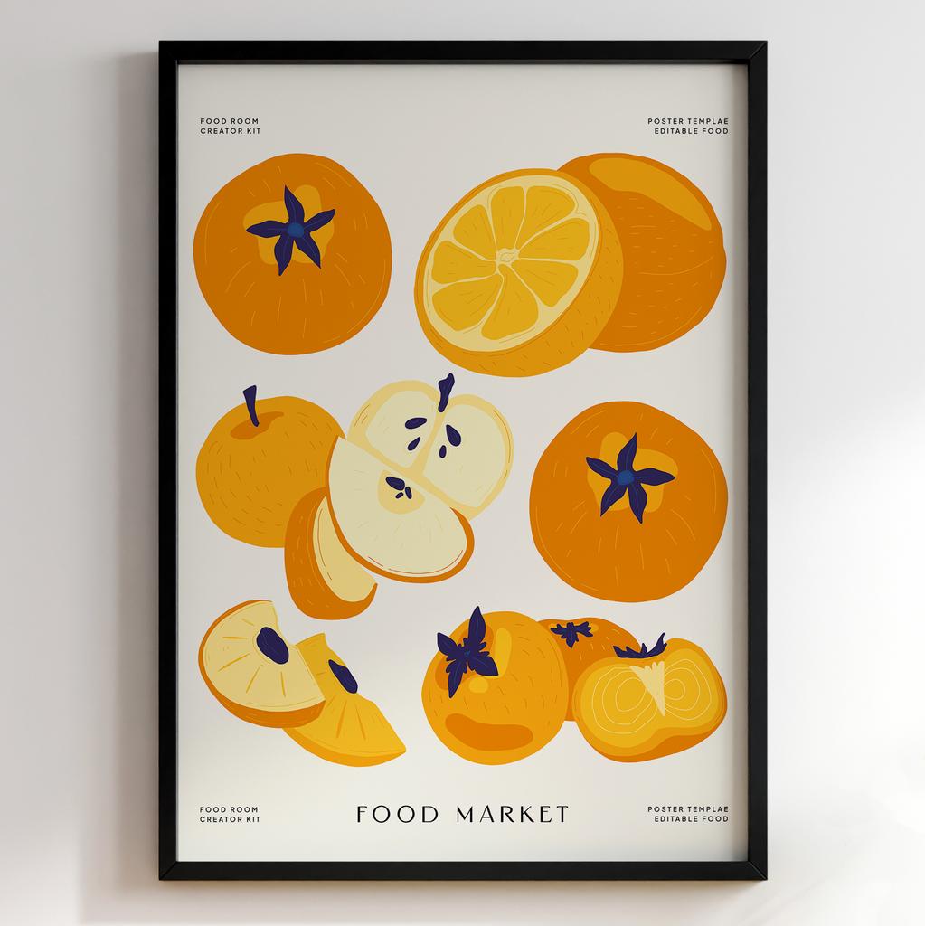 Постер для кухні | Cучасна картина в рамі