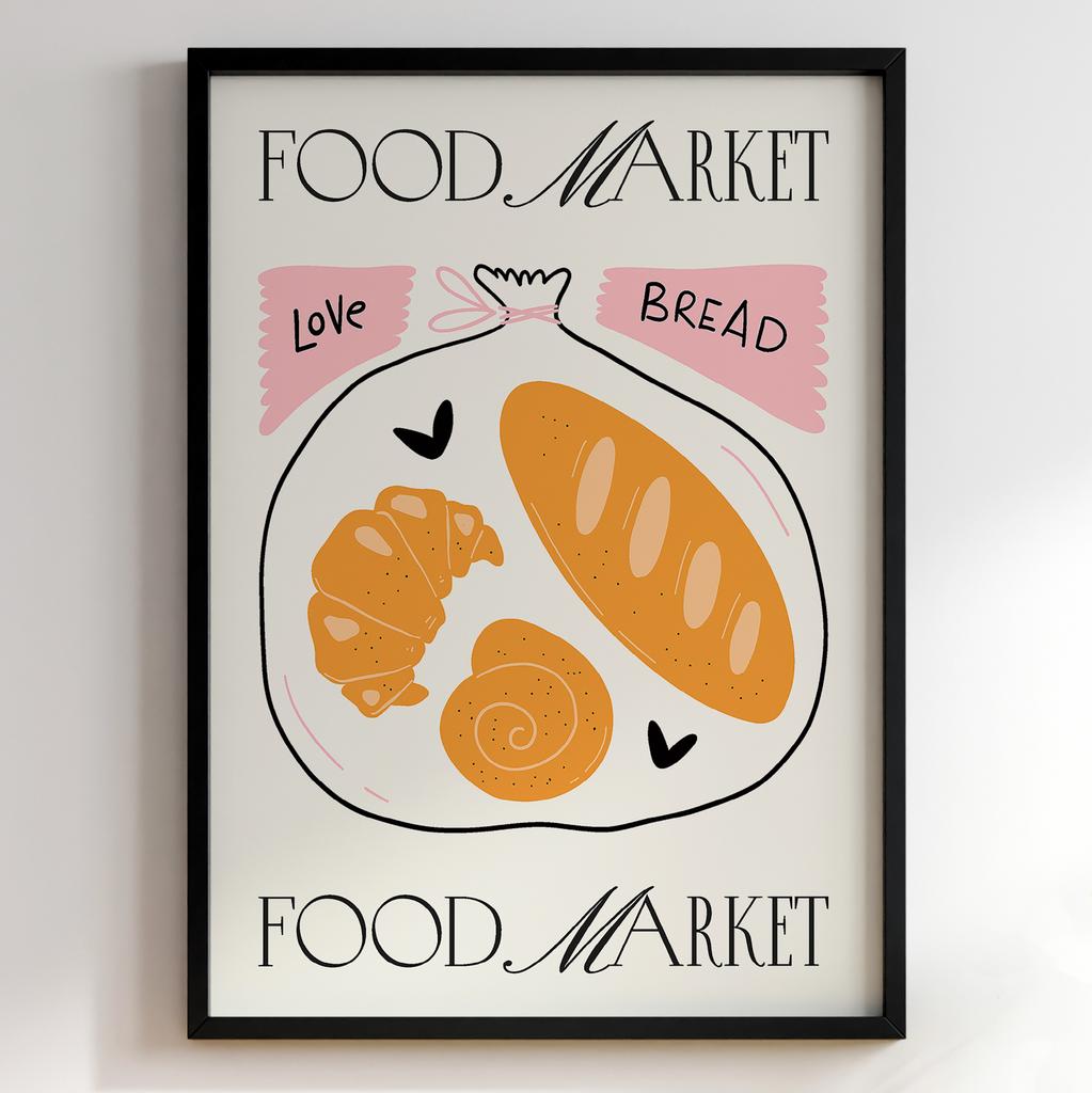 Постер для кухні | Cучасна картина в рамі