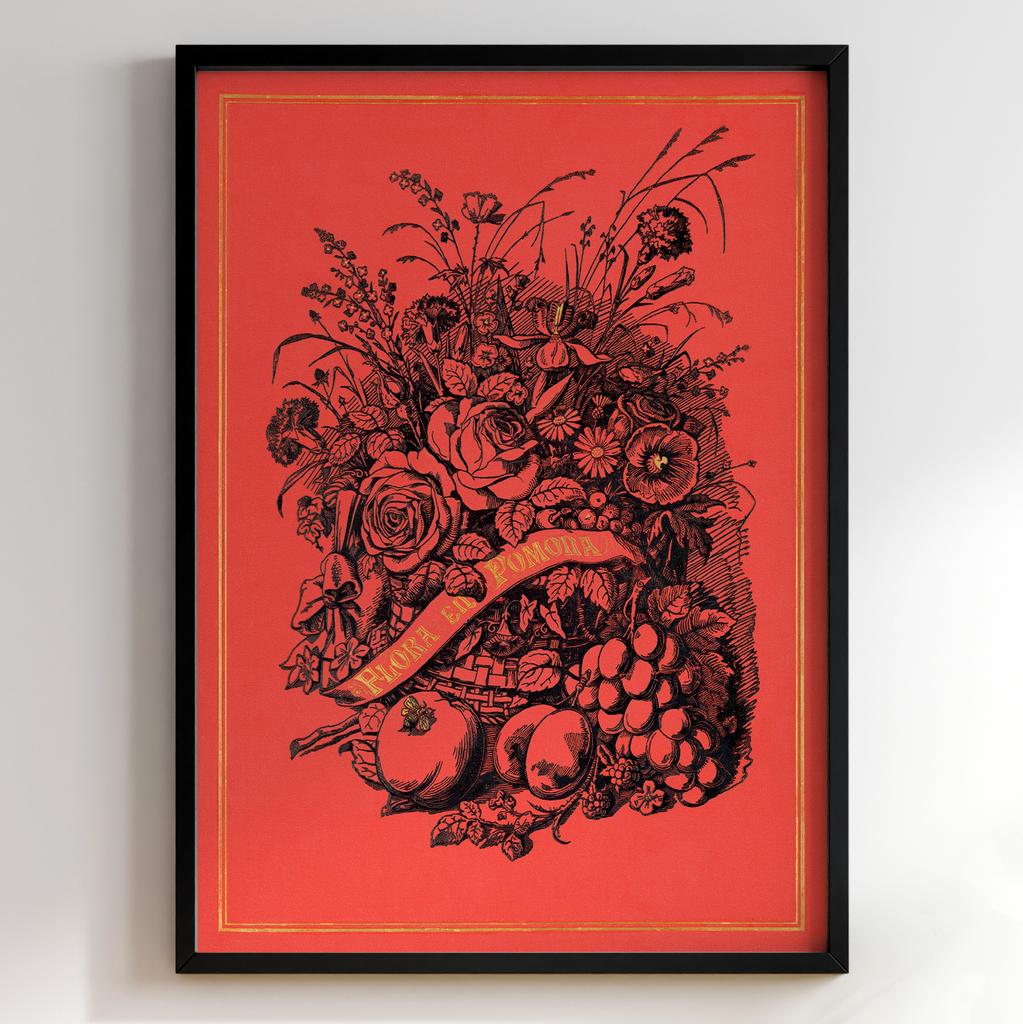 Ботанічний постер «Flora et Pomona» – Abraham Jacobus Wendel (№27453)