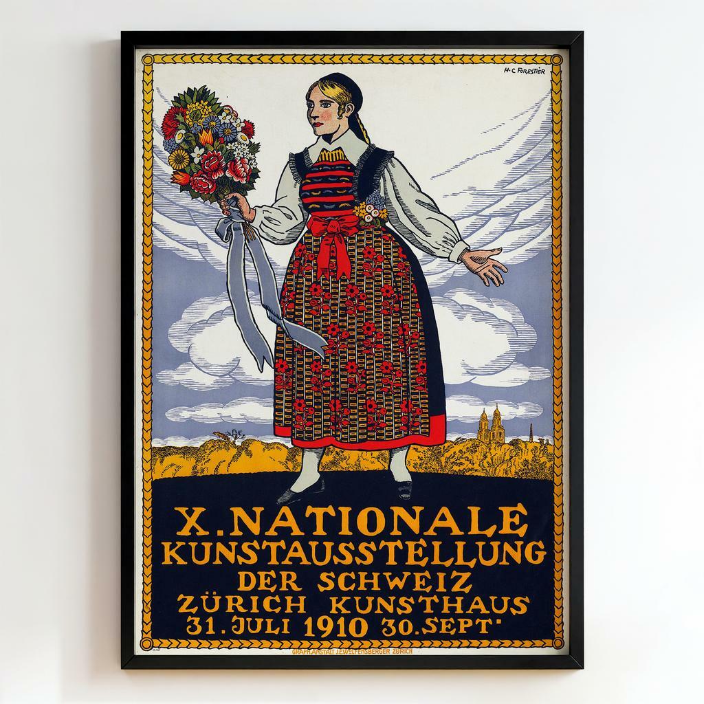 Ретро постер «Nationale Kunstausstellung der Schweiz»