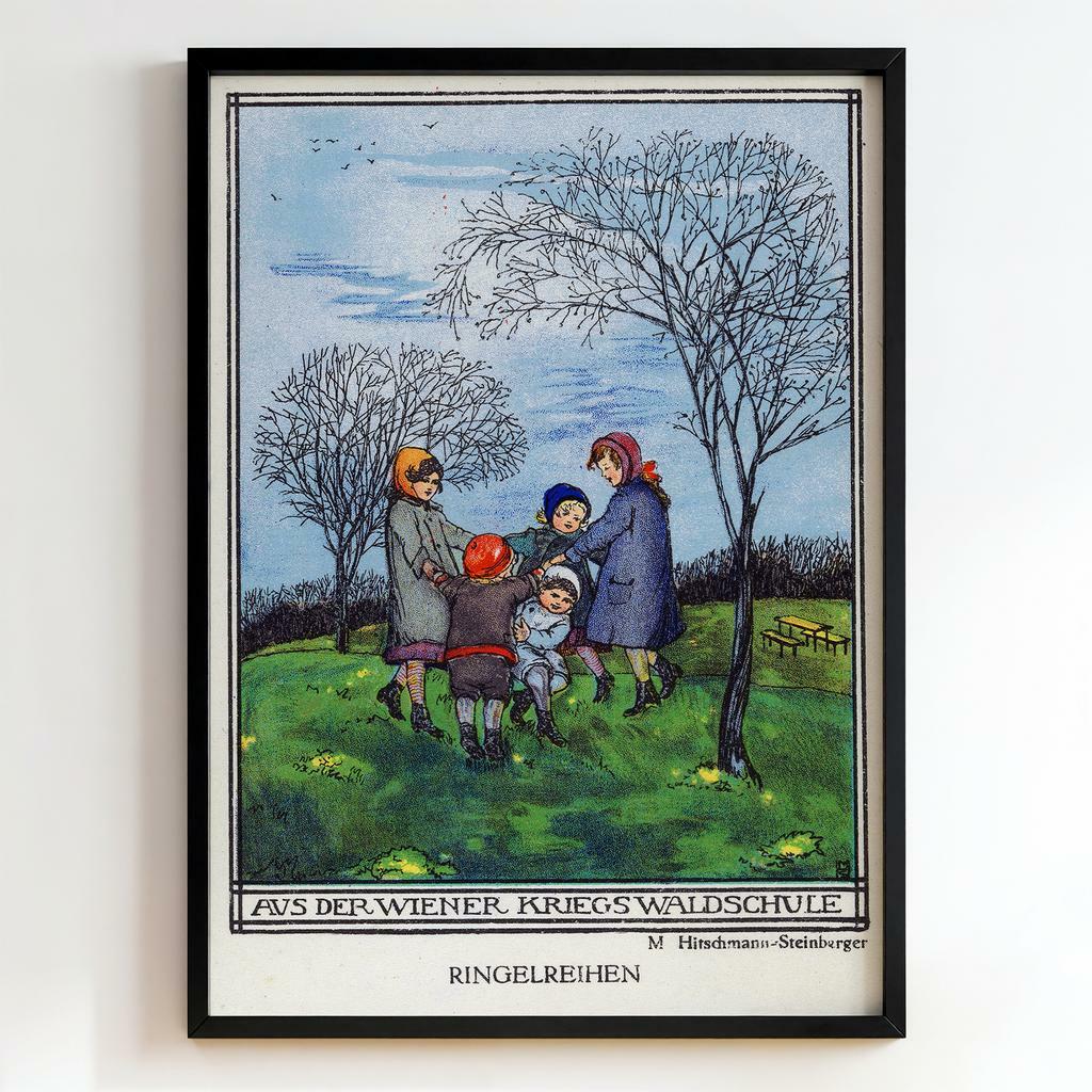 Ретро постер «Ringelreihen — Aus der Wiener Kriegswaldschule»