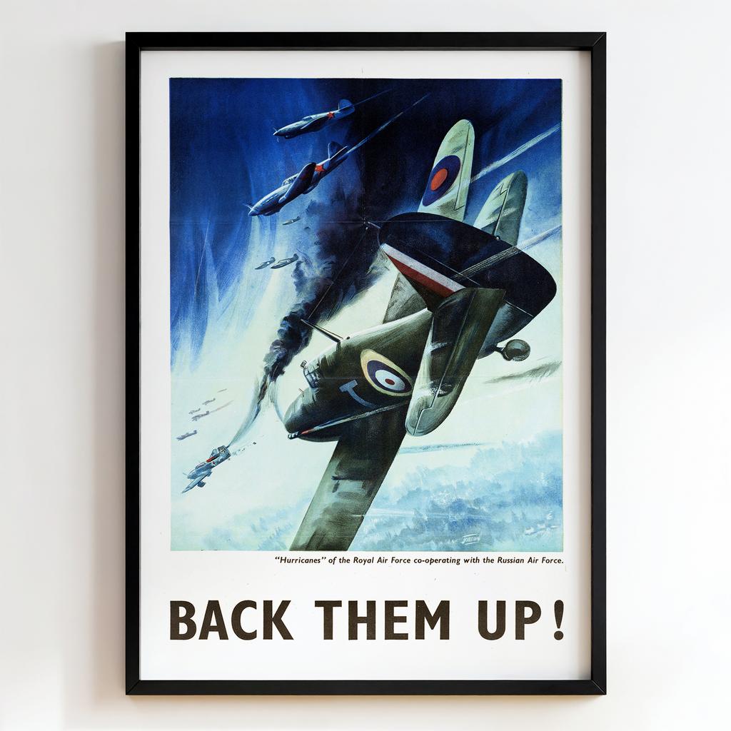 Ретро постер «Back Them Up!»