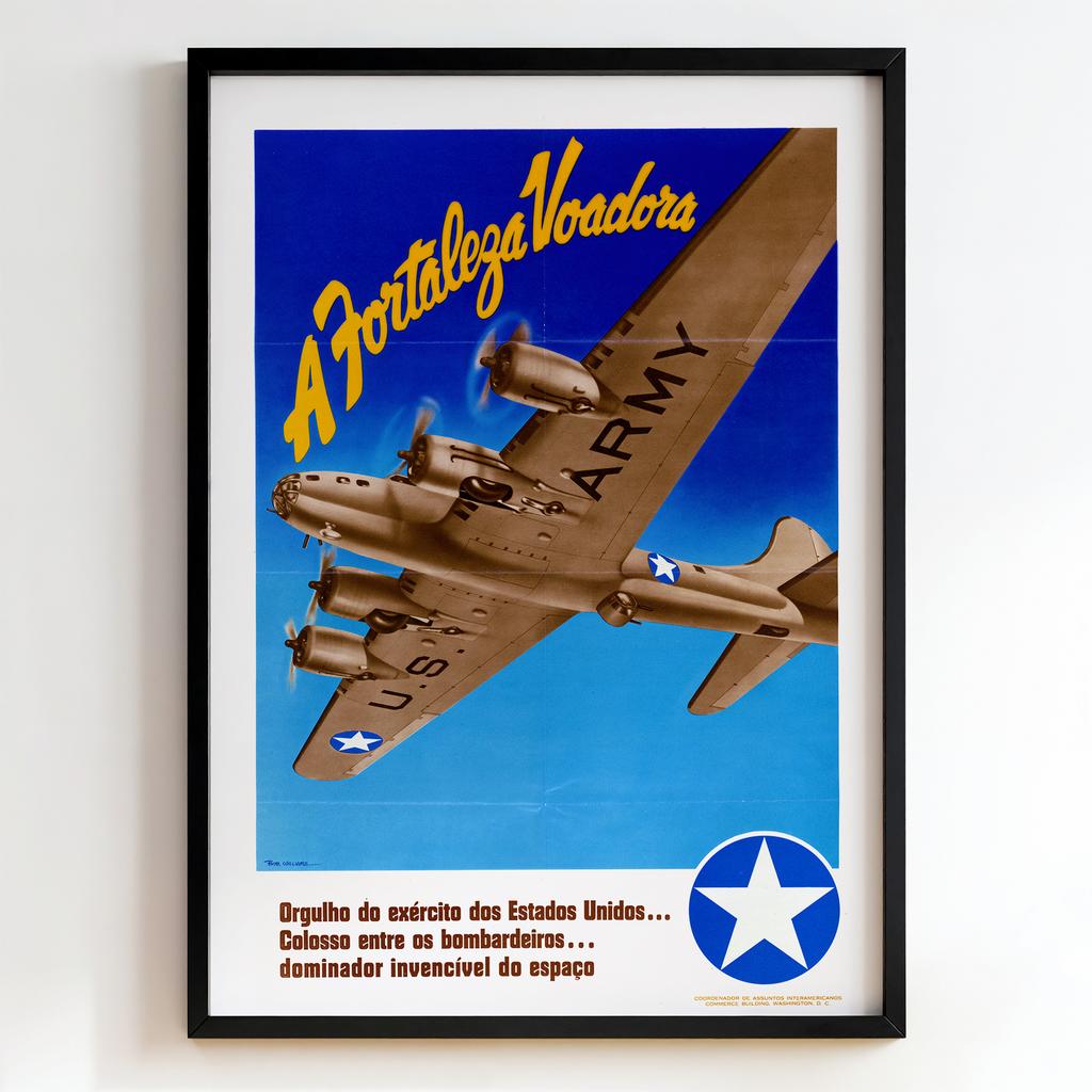 Ретро постер «A Fortaleza Voadora»