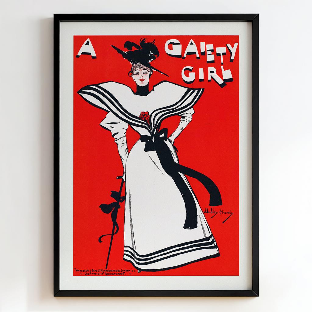 Ретро постер «A Gaiety Girl»