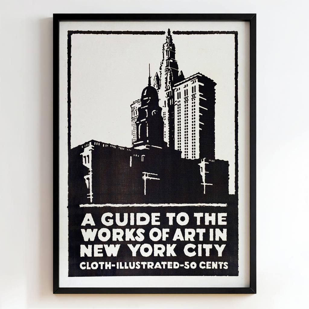 Ретро постер «A Guide to the Works of Art in New York City»