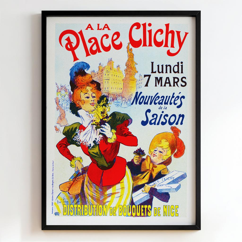 Ретро постер «À la Place Clichy»