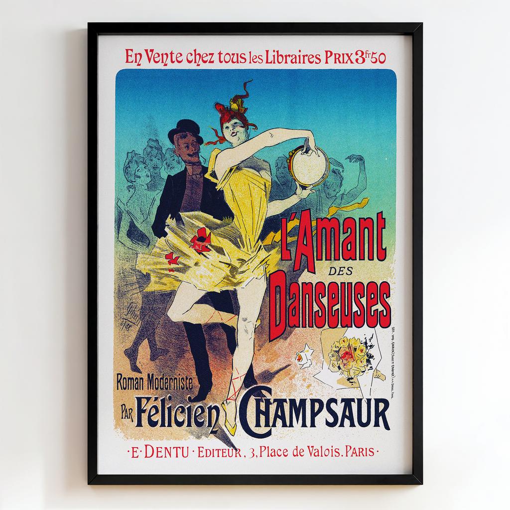 Ретро постер "L’Amant des Danseuses (1898)"