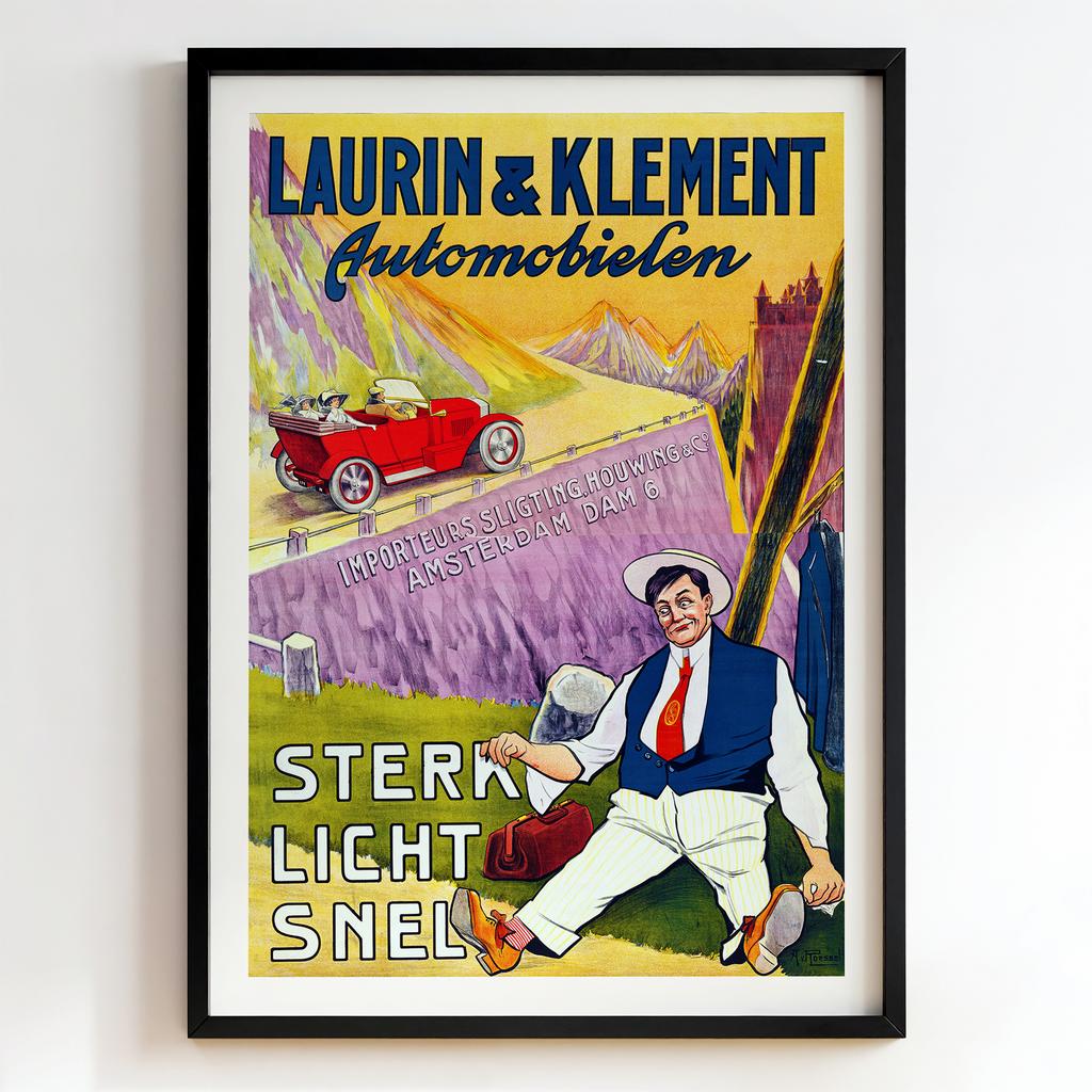 Ретро постер "Laurin & Klement Automobielen (1910)"