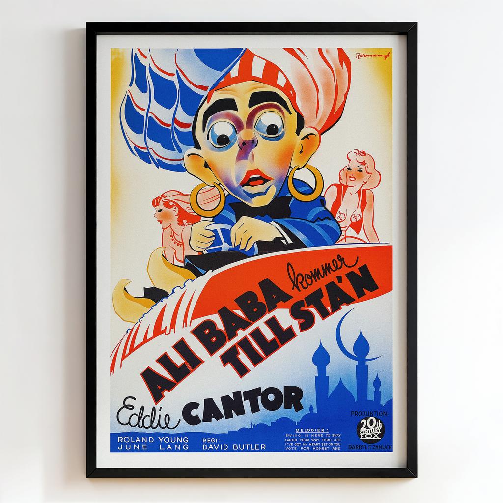Ретро постер "Ali Baba Goes to Town (1938)"