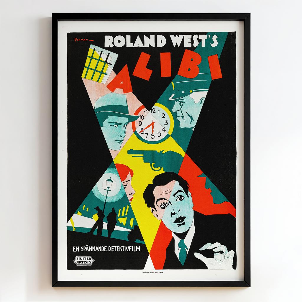 Ретро постер "Alibi (1929)"