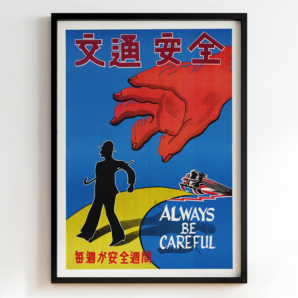 Ретро постер "Always Be Careful (1954)"