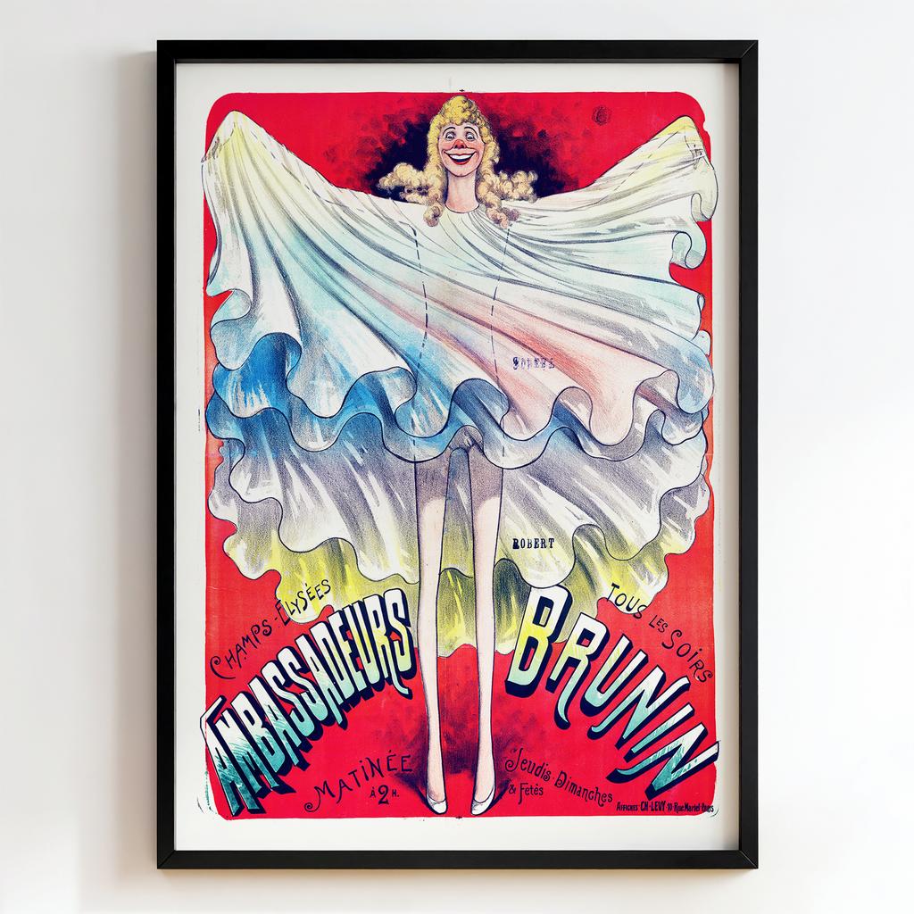 Ретро постер "Ambassadeurs: Brunin (1890)"