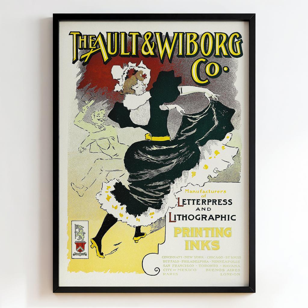 Ретро постер "Ault & Wiborg Printing Inks (1903)"