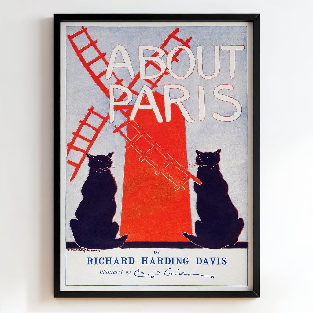 Ретро постер "About Paris (1895)"
