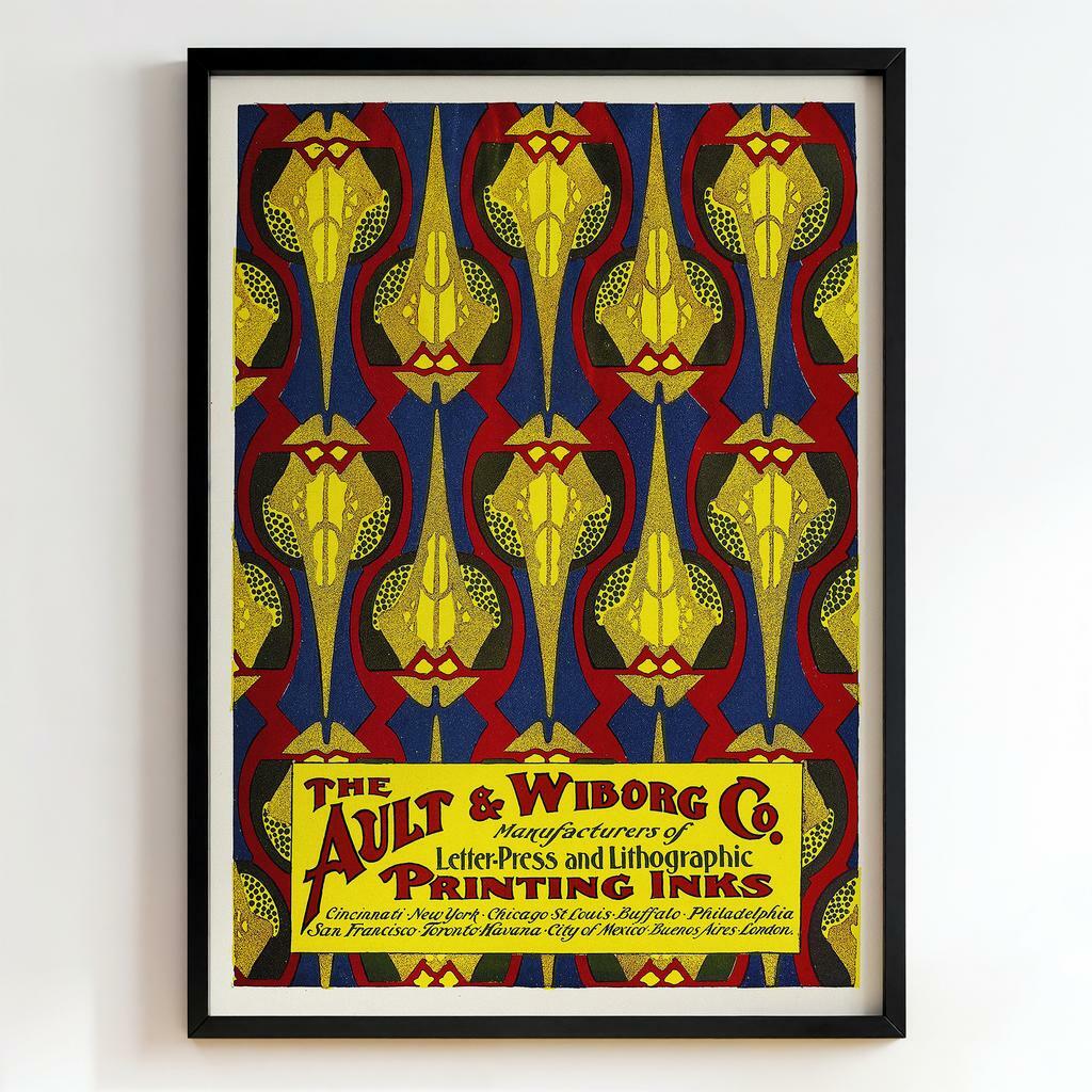 Ретро постер "The Ault & Wiborg Co. Letter-Press and Lithographic Printing Inks – Ault & Wiborg (1905)"