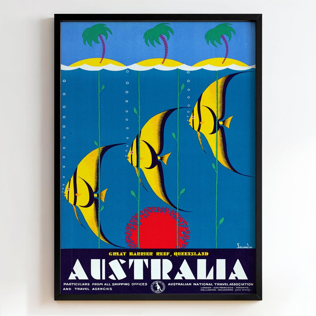 Ретро постер "Australia – Great Barrier Reef (c. 1930s)"