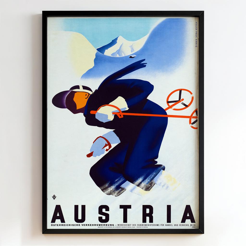 Ретро постер "Austria – Winter Sports (1930s)"