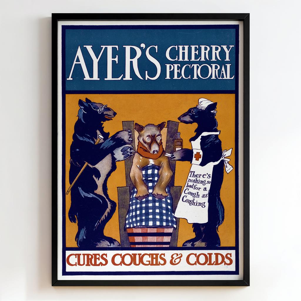 Ретро постер "Ayer’s Cherry Pectoral (1890–1907)"