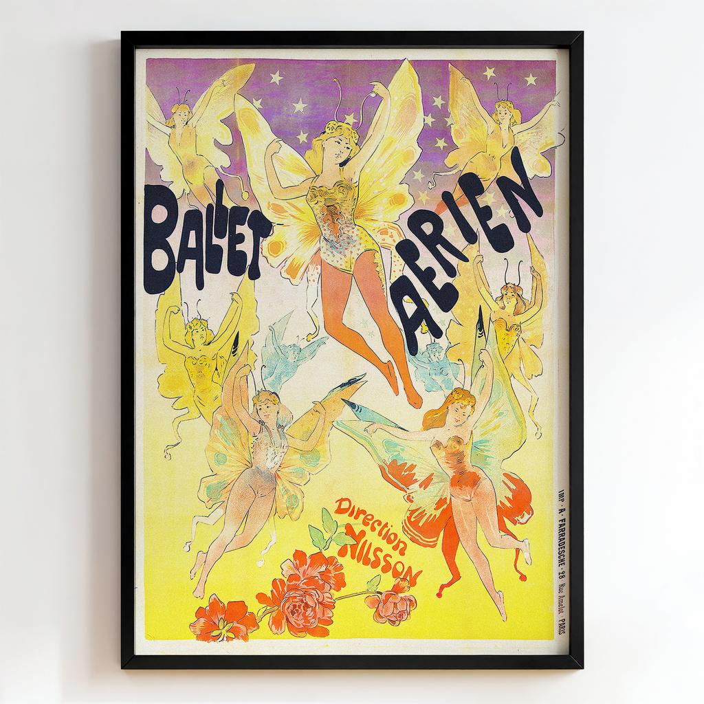 Ретро постер "Ballet Aérien (c. 1890s)"