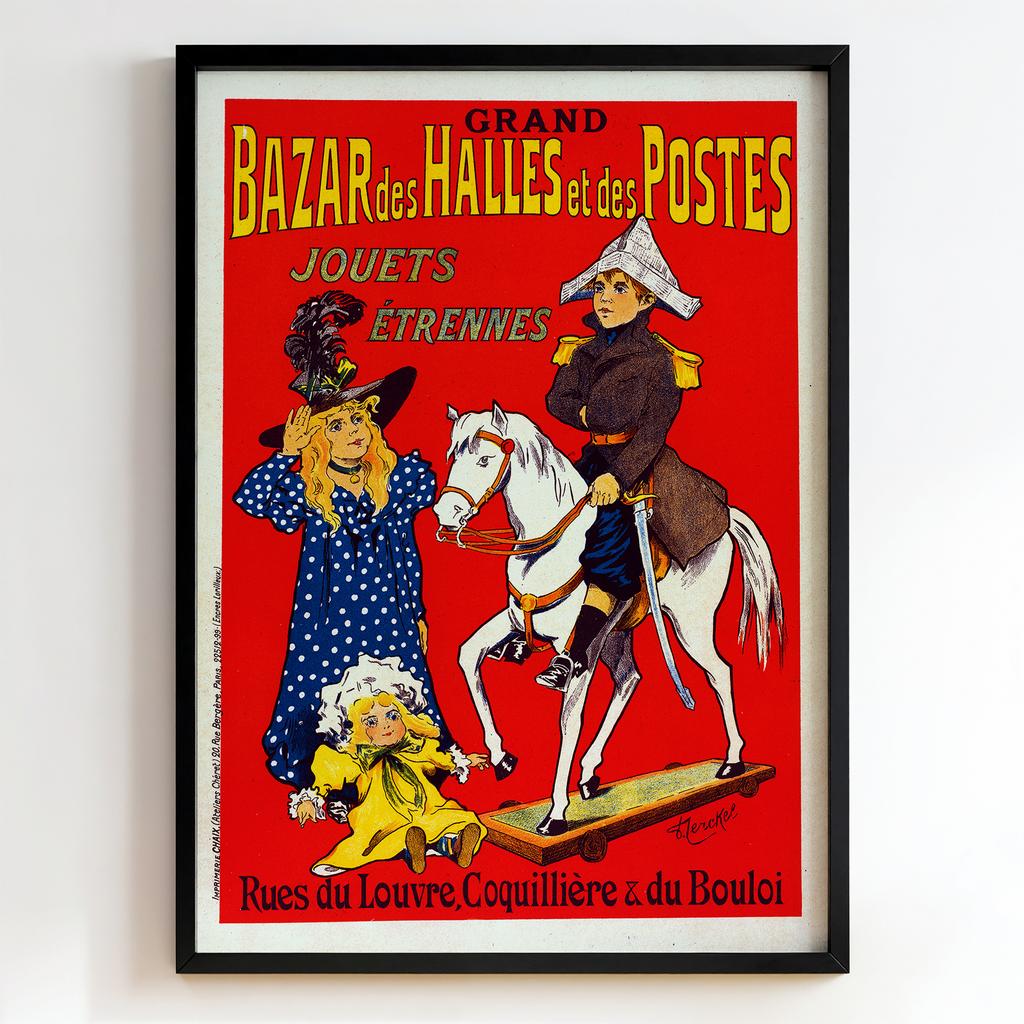 Ретро постер "Bazar des Halles et des Postes (1900)"