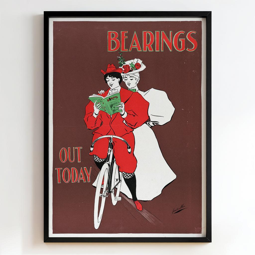 Ретро постер "Bearings, Out Today (ca. 1890–1920)"