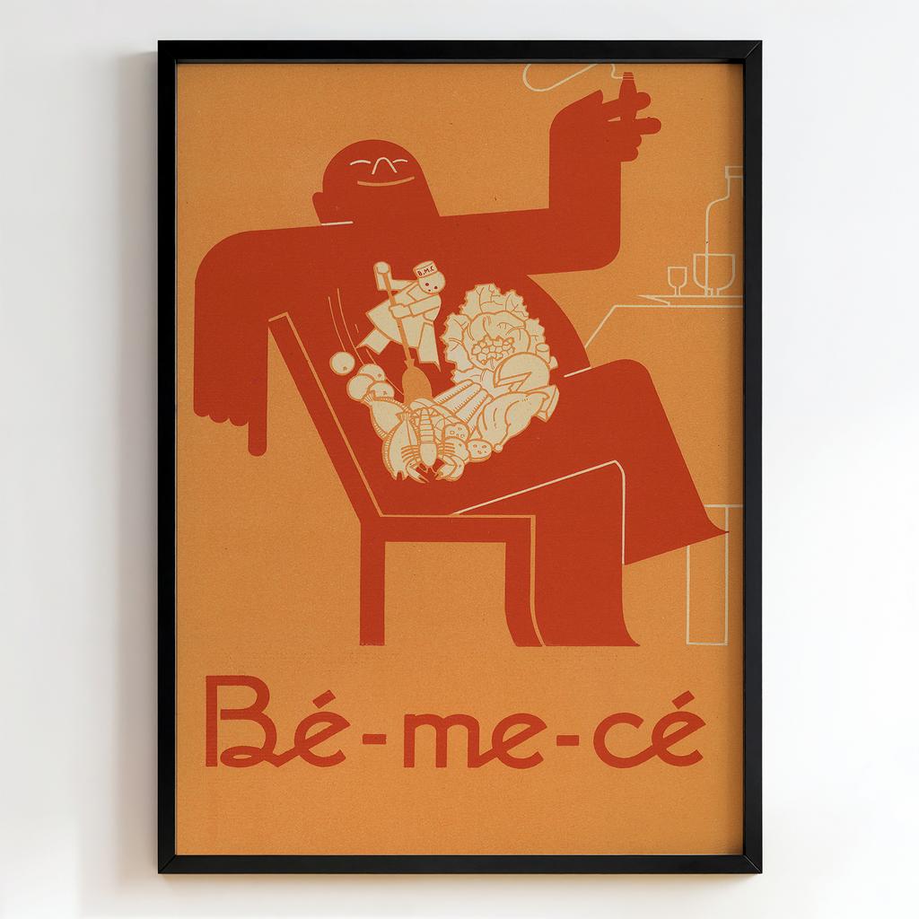 Ретро постер "Bé-me-cé – Anonymous (1930)"
