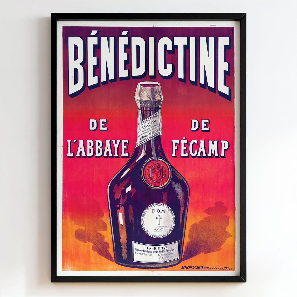 Ретро постер "Bénédictine de l’Abbaye de Fécamp – Leonetto Cappiello (1891)"