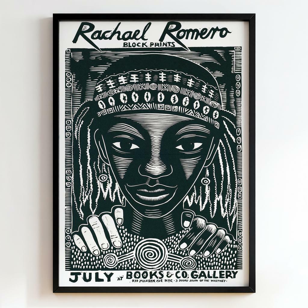 Ретро постер "Rachael Romero Block Prints – Rachael Romero (1984)"