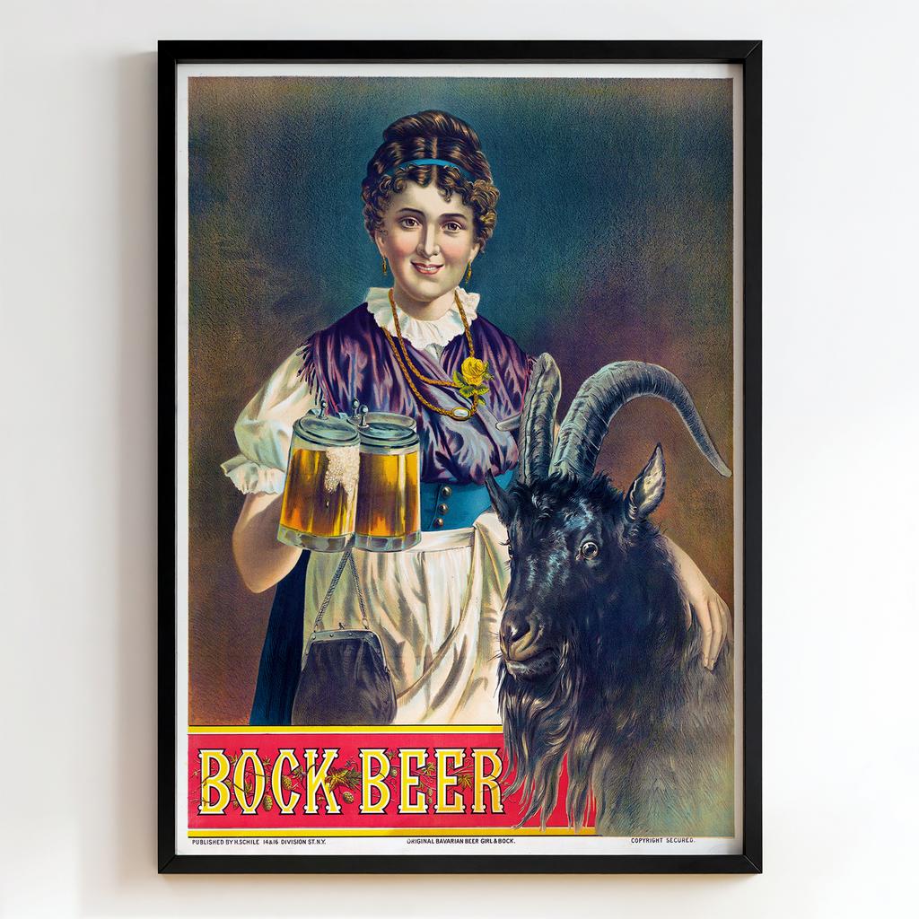 Ретро постер "Bock Beer (1885)"