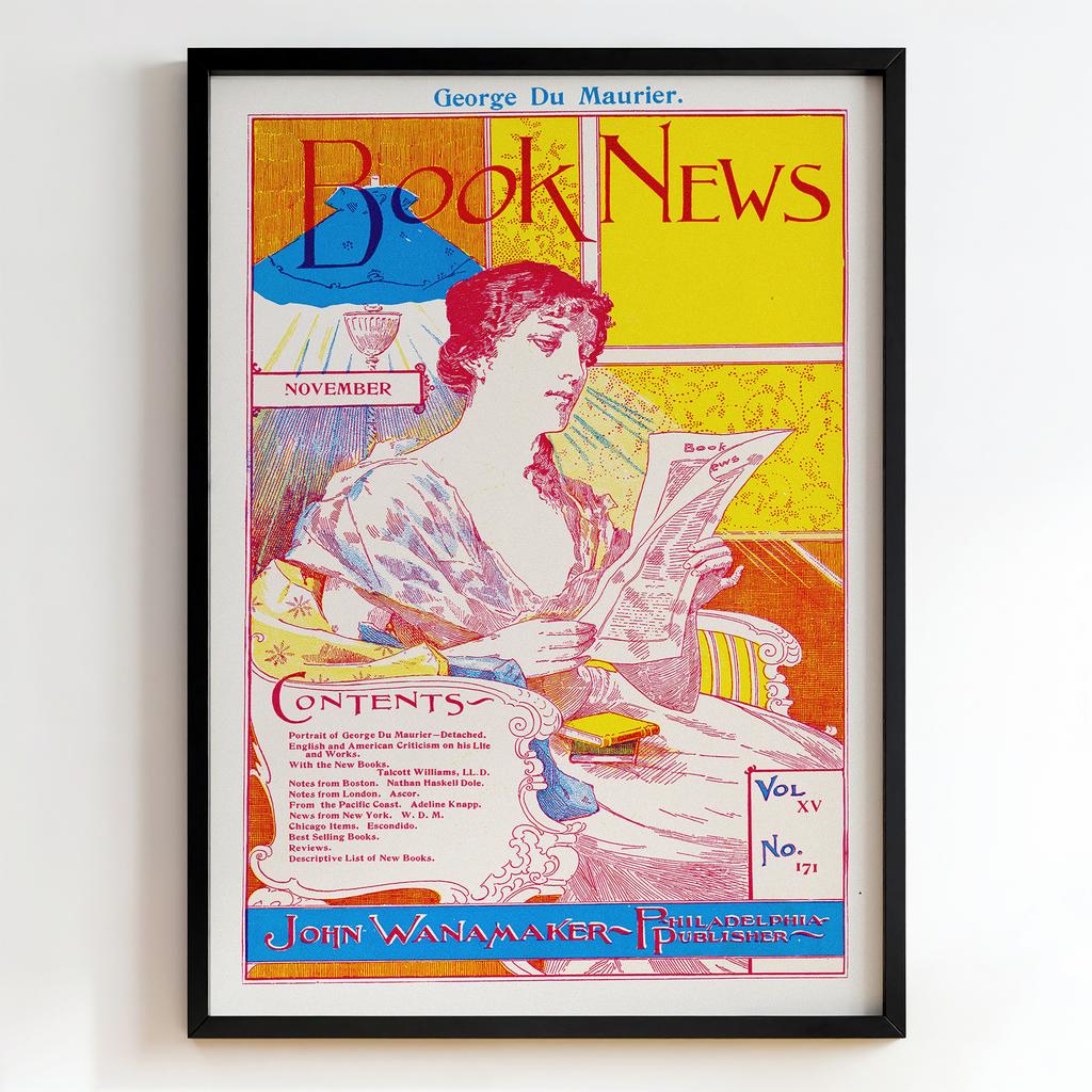 Ретро постер "Book News – George Du Maurier (1900)"