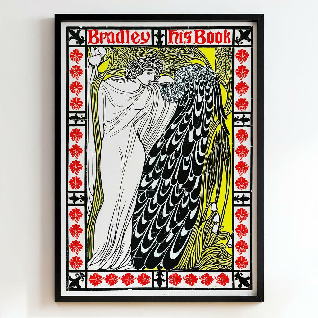 Ретро постер "Bradley His Book – Will H. Bradley (1896)"