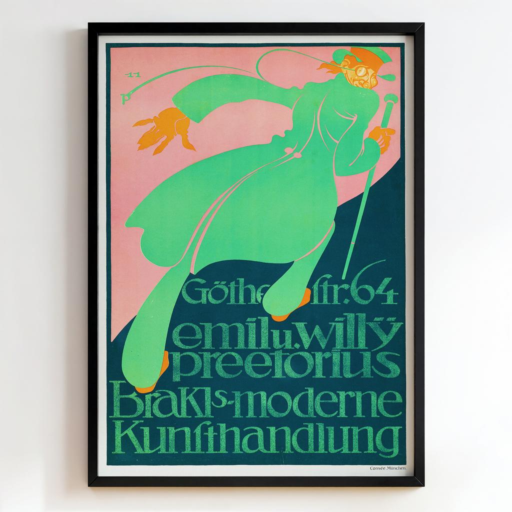 Ретро постер "Brakls Moderne Kunsthandlung – Emil & Willy Preetorius (1911)"