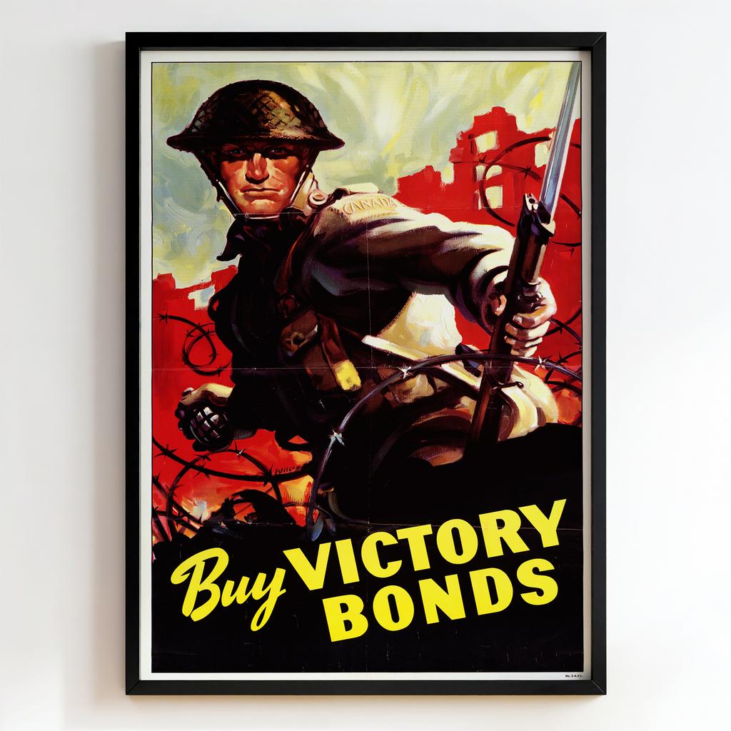 Ретро постер "Buy Victory Bonds – (1942)"