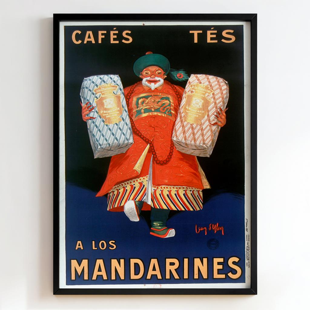 Ретро постер "Cafés Tés À Los Mandarines – Leonetto Cappiello"