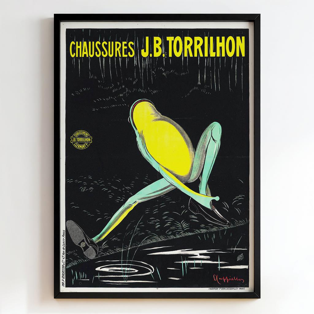 Ретро постер "Chaussures J.B. Torrilhon – Leonetto Cappiello (1921)"