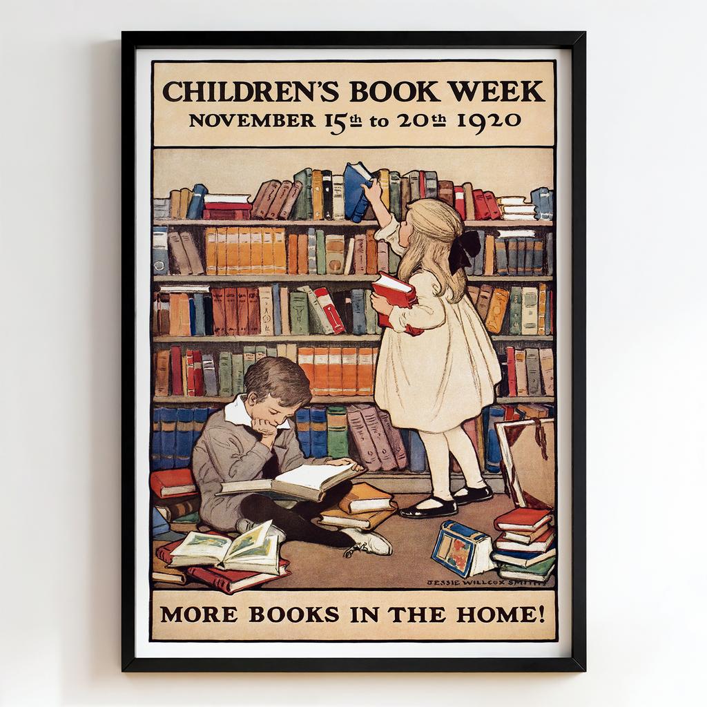 Ретро постер "Children’s Book Week – Jessie Willcox Smith (1920)"