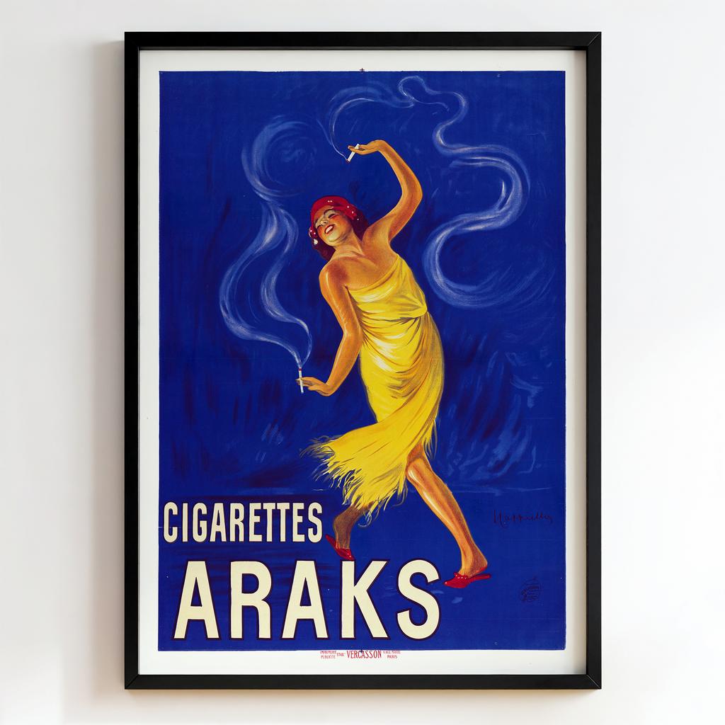 Ретро постер "Cigarettes Araks – Leonetto Cappiello (1920)"