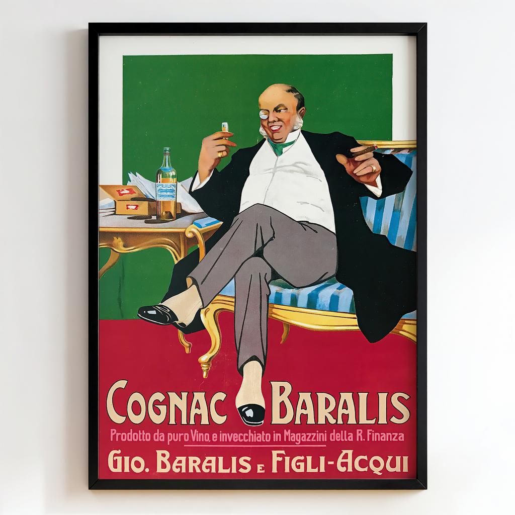 Ретро постер "Cognac Baralis – Leonetto Cappiello (1907)"
