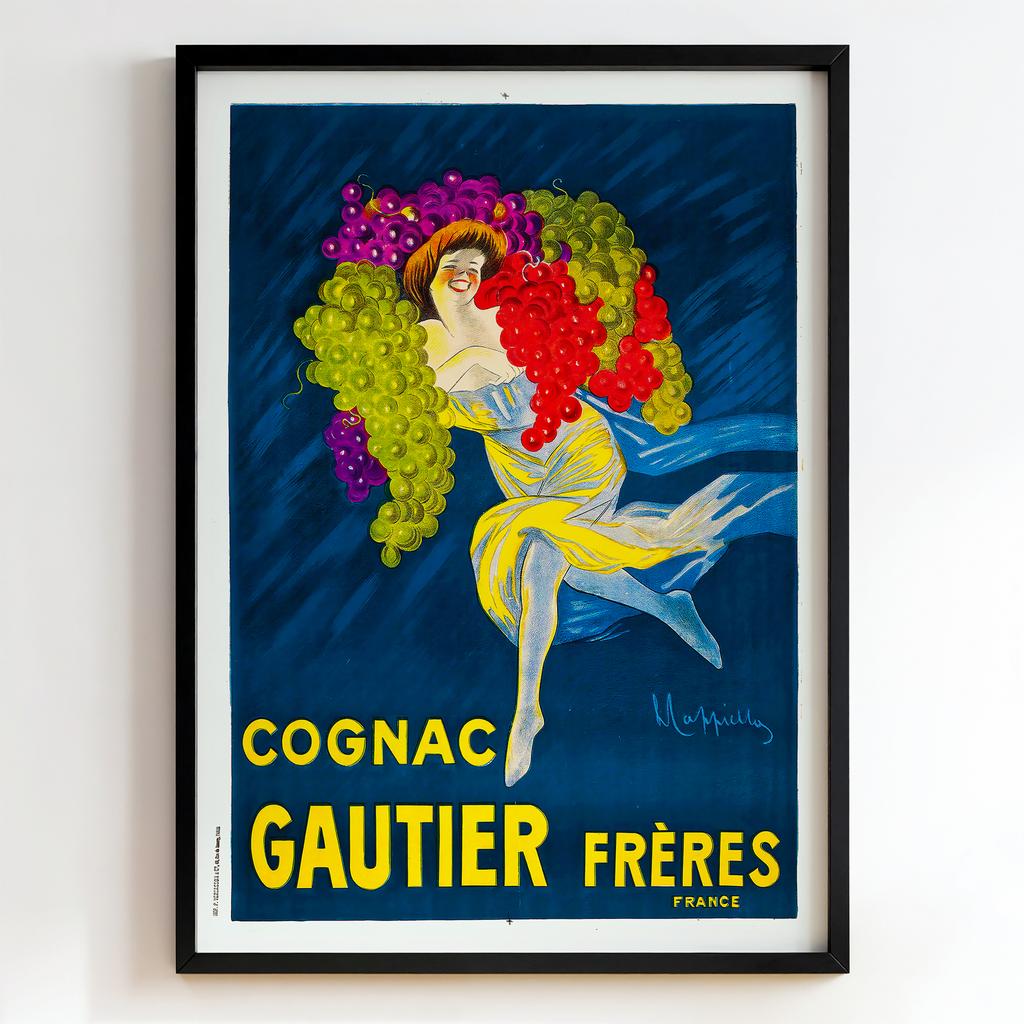 Ретро постер "Cognac Gautier Frères – Leonetto Cappiello (1907)"