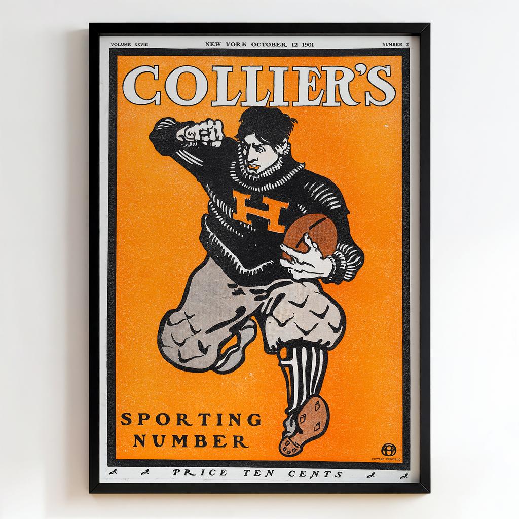 Ретро постер "Collier’s – Sporting Number – Edward Penfield (1901)"