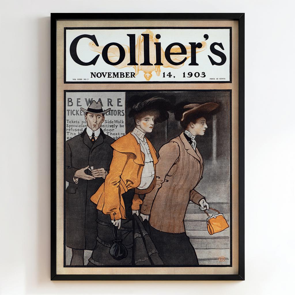 Ретро постер "Collier’s – November 14 – Edward Penfield (1903)"