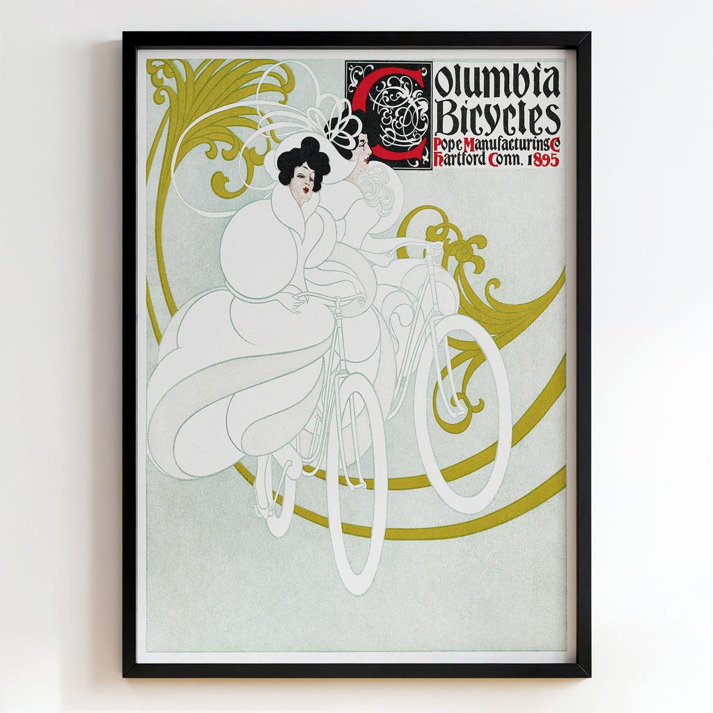 Ретро постер "Columbia Bicycles – Will H. Bradley (1895)"