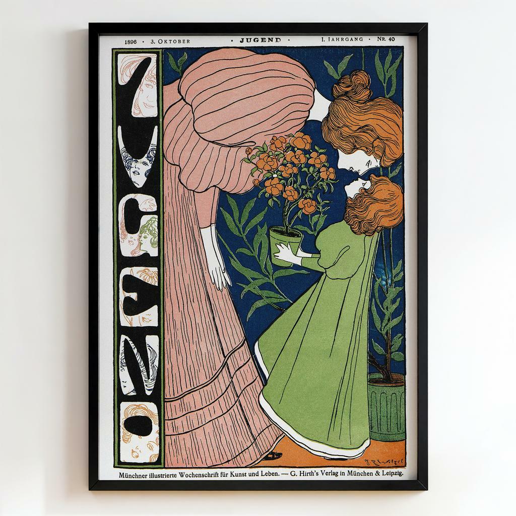 Ретро постер "Jugend Cover – Otto Eckmann (1896)"