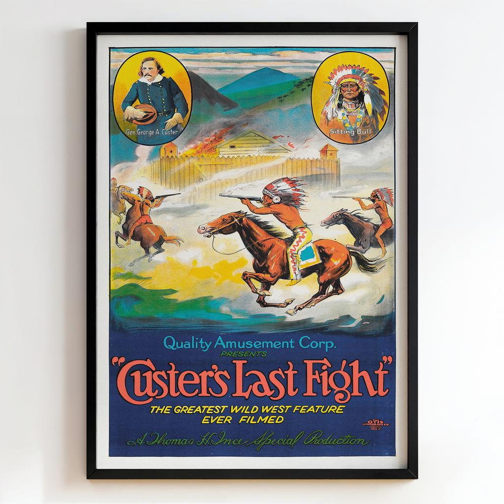 Ретро постер "Custer’s Last Fight (1912)"